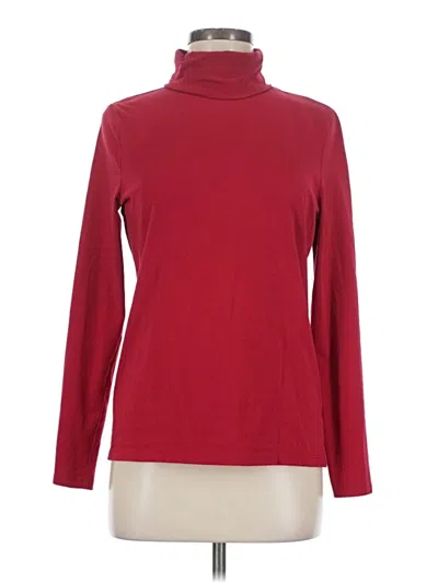 Pre-owned Talbots Outlet Long Sleeve Turtleneck In Red