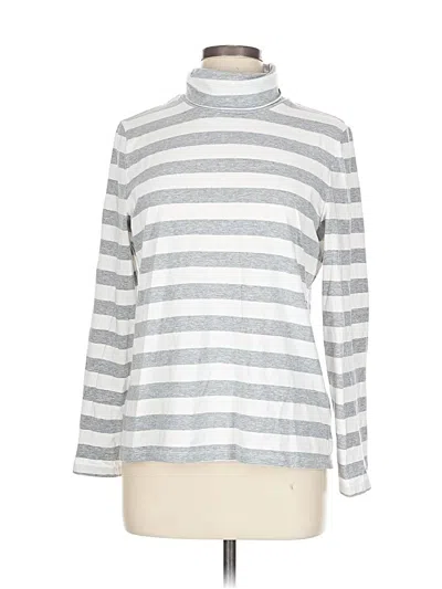 Pre-owned Talbots Outlet Long Sleeve Turtleneck In Silver