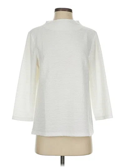 Pre-owned Talbots Outlet Long Sleeve Turtleneck In White