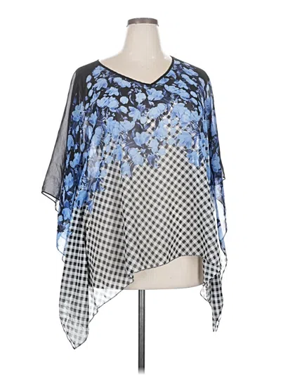 Pre-owned Talbots Outlet Poncho In Blue