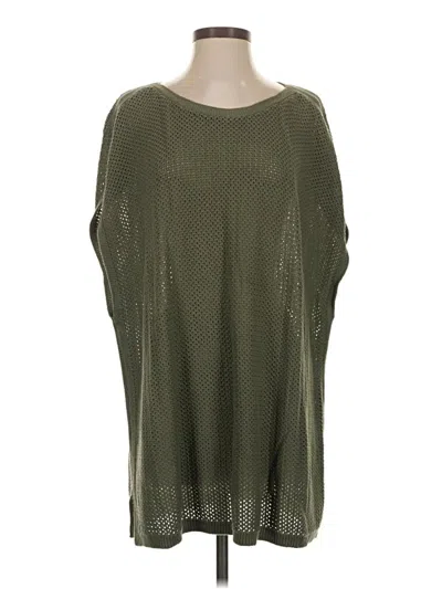 Pre-owned Talbots Outlet Poncho In Green