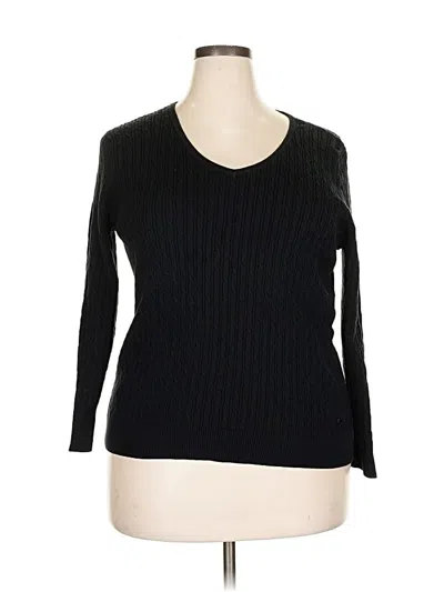 Pre-owned Talbots Outlet Pullover Sweater In Black