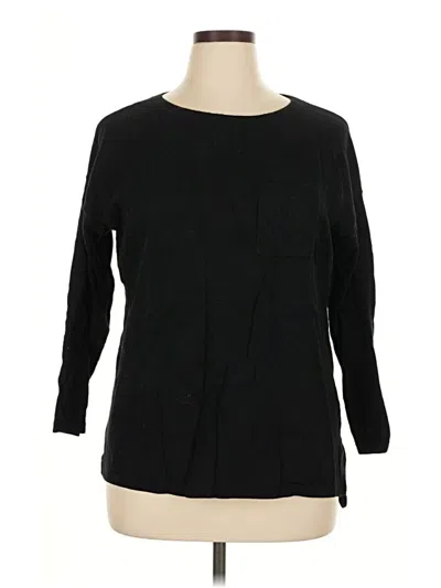 Pre-owned Talbots Outlet Pullover Sweater In Black