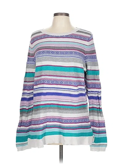 Pre-owned Talbots Outlet Pullover Sweater In Blue