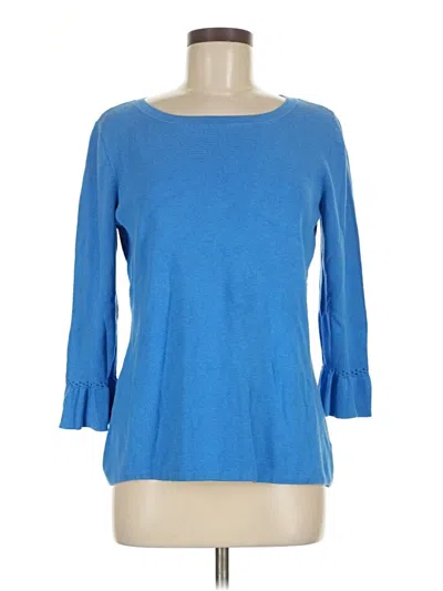 Pre-owned Talbots Outlet Pullover Sweater In Blue