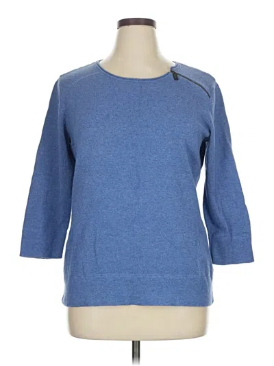 Pre-owned Talbots Outlet Pullover Sweater In Blue