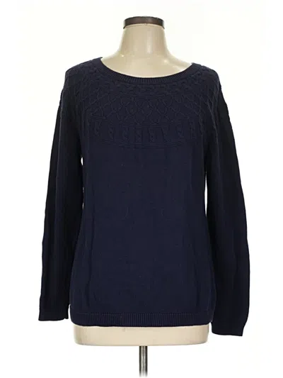 Pre-owned Talbots Outlet Pullover Sweater In Blue