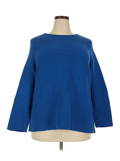 Pre-owned Talbots Outlet Pullover Sweater In Blue