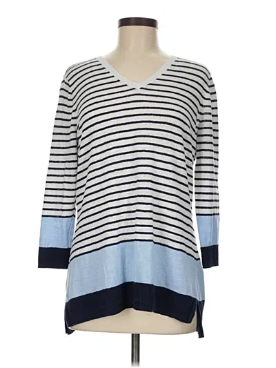 Pre-owned Talbots Outlet Pullover Sweater In Blue