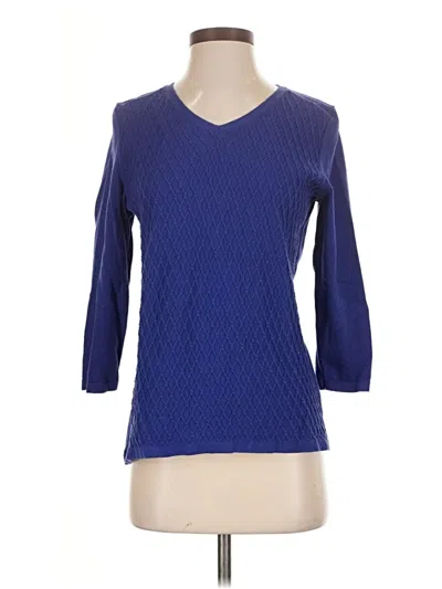 Pre-owned Talbots Outlet Pullover Sweater In Blue
