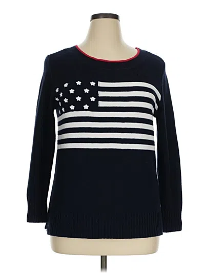 Pre-owned Talbots Outlet Pullover Sweater In Blue