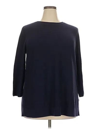 Pre-owned Talbots Outlet Pullover Sweater In Blue