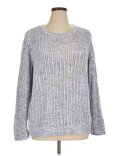 Pre-owned Talbots Outlet Pullover Sweater In Blue