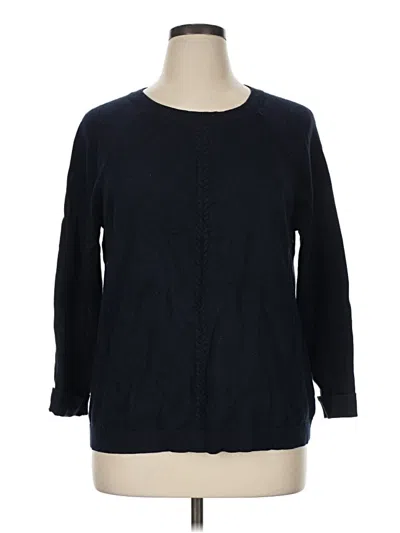 Pre-owned Talbots Outlet Pullover Sweater In Blue
