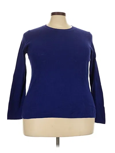 Pre-owned Talbots Outlet Pullover Sweater In Blue
