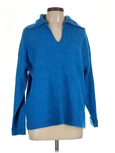 Pre-owned Talbots Outlet Pullover Sweater In Blue