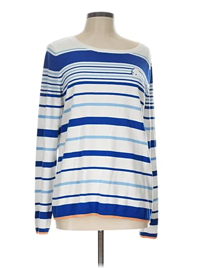 Pre-owned Talbots Outlet Pullover Sweater In Blue