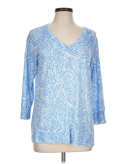 Pre-owned Talbots Outlet Pullover Sweater In Blue