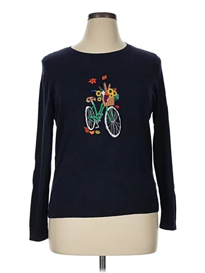 Pre-owned Talbots Outlet Pullover Sweater In Blue