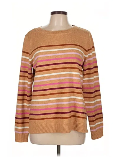Pre-owned Talbots Outlet Pullover Sweater In Brown