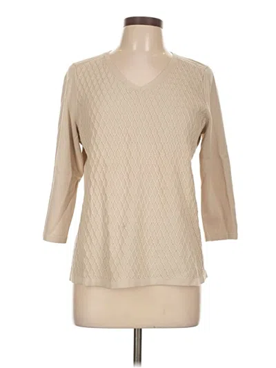 Pre-owned Talbots Outlet Pullover Sweater In Brown