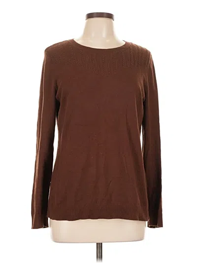 Pre-owned Talbots Outlet Pullover Sweater In Brown