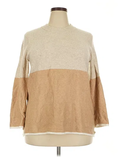Pre-owned Talbots Outlet Pullover Sweater In Brown