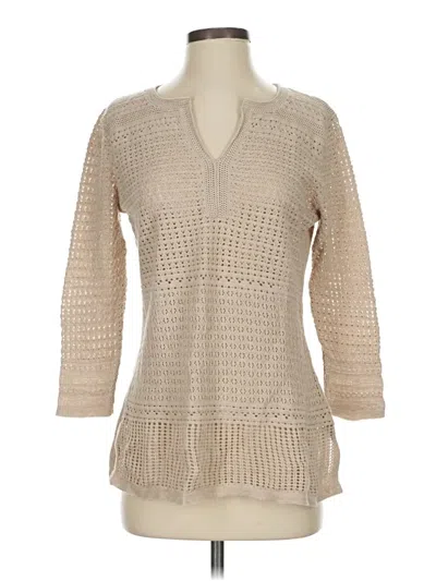 Pre-owned Talbots Outlet Pullover Sweater In Brown