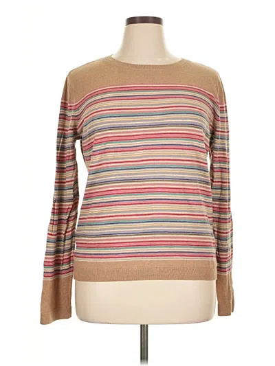 Pre-owned Talbots Outlet Pullover Sweater In Brown