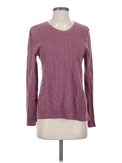 Pre-owned Talbots Outlet Pullover Sweater In Burgundy