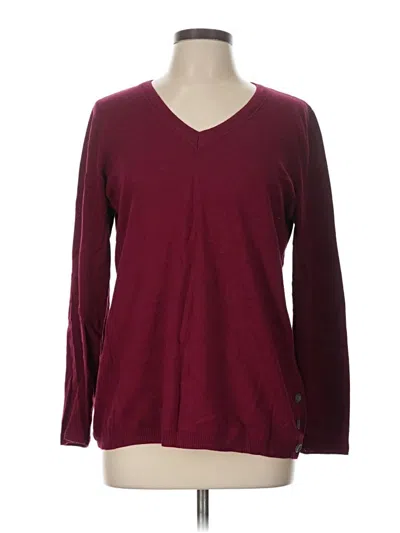 Pre-owned Talbots Outlet Pullover Sweater In Burgundy