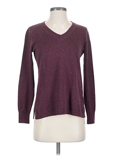 Pre-owned Talbots Outlet Pullover Sweater In Burgundy