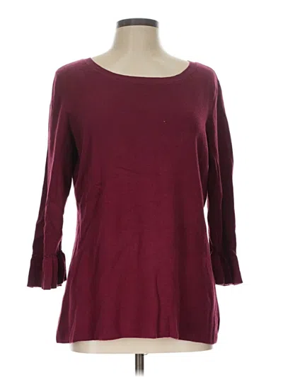 Pre-owned Talbots Outlet Pullover Sweater In Burgundy