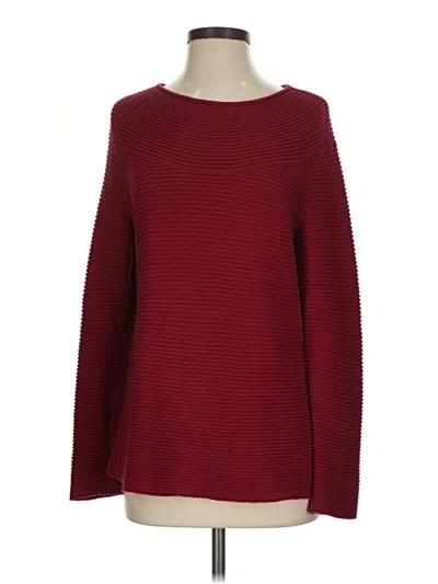 Pre-owned Talbots Outlet Pullover Sweater In Burgundy