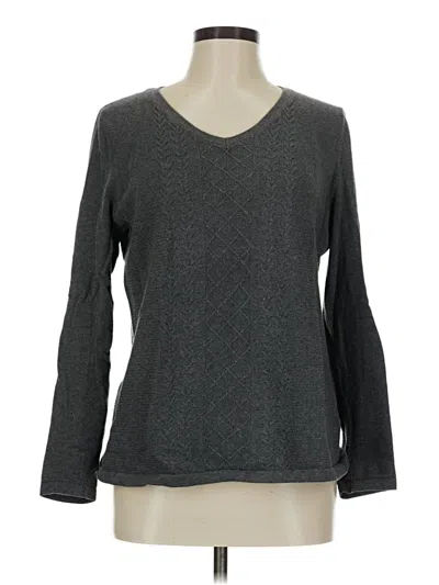 Pre-owned Talbots Outlet Pullover Sweater In Gray