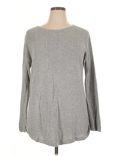 Pre-owned Talbots Outlet Pullover Sweater In Gray