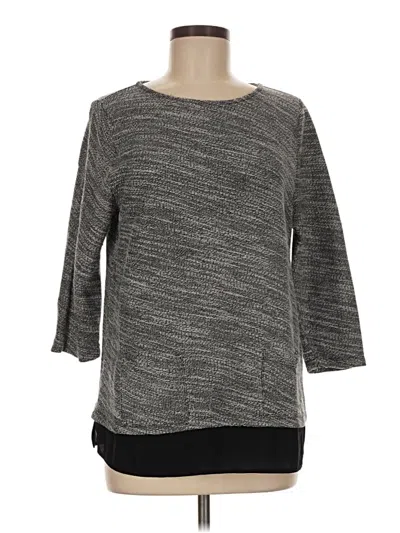 Pre-owned Talbots Outlet Pullover Sweater In Gray