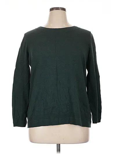 Pre-owned Talbots Outlet Pullover Sweater In Green