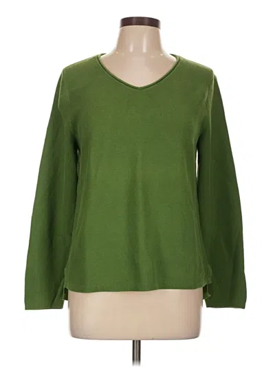 Pre-owned Talbots Outlet Pullover Sweater In Green