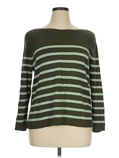 Pre-owned Talbots Outlet Pullover Sweater In Green