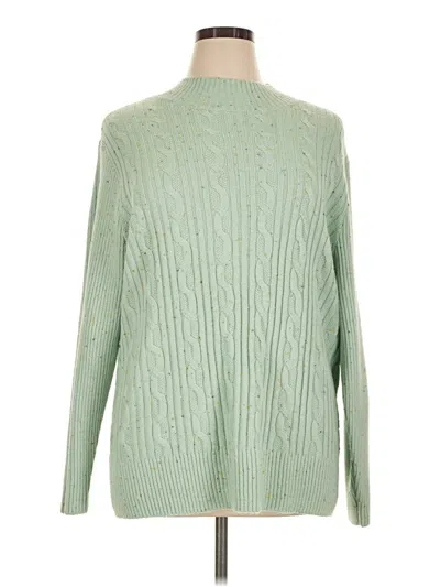 Pre-owned Talbots Outlet Pullover Sweater In Green