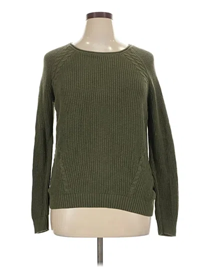 Pre-owned Talbots Outlet Pullover Sweater In Green