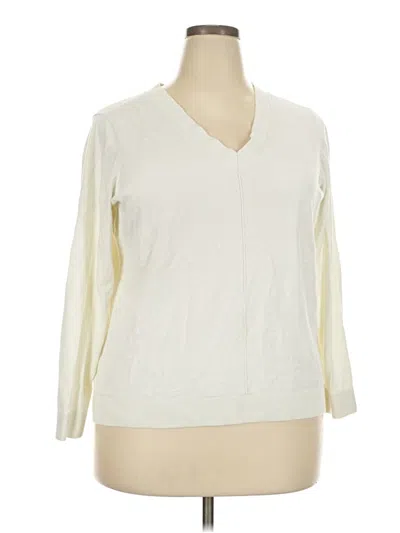 Pre-owned Talbots Outlet Pullover Sweater In Ivory