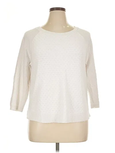 Pre-owned Talbots Outlet Pullover Sweater In Ivory