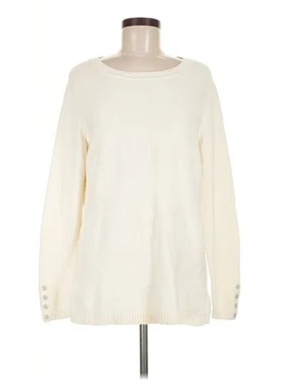 Pre-owned Talbots Outlet Pullover Sweater In Ivory