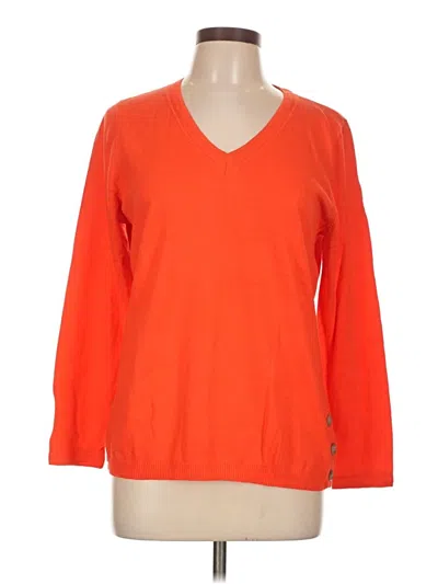 Pre-owned Talbots Outlet Pullover Sweater In Orange