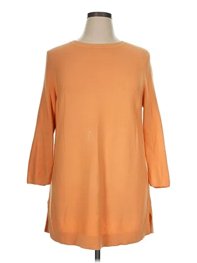 Pre-owned Talbots Outlet Pullover Sweater In Orange