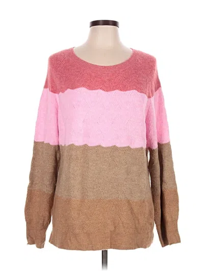 Pre-owned Talbots Outlet Pullover Sweater In Pink