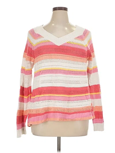 Pre-owned Talbots Outlet Pullover Sweater In Pink
