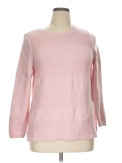 Pre-owned Talbots Outlet Pullover Sweater In Pink